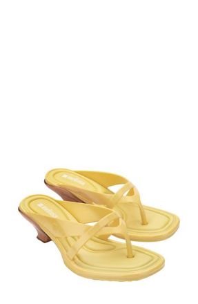 Melissa Layla Flip Flop in Yellow at Nordstrom, Size 10