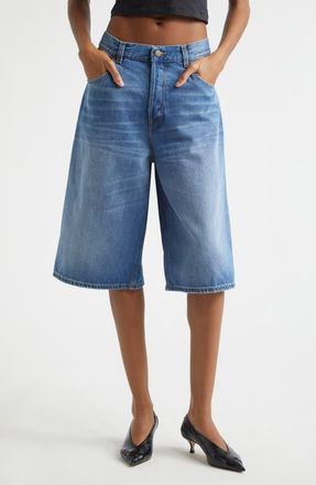 Haikure New Becky Wide Leg Denim Bermuda Shorts in Real Blue at Nordstrom, Size 29