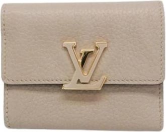 Louis Vuitton Pre-owned Capucines XS Portemonnee M68747 - Dames - Vintage Accessoires - Beige - ONE Size - Leer - Vintage