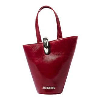 Jacquemus Bucket Bags, female, Red, ONE SIZE, Le Petit Bambola