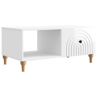 vidaXL Mesa De Caf&eacute; Brillante 90 X 50 X 40 Cm Madera De Ingenier&iacute;a Vidaxl