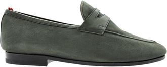 Bally Plumy 6237975 Mens Agata Calf Nubuck Grained Leather Loafers