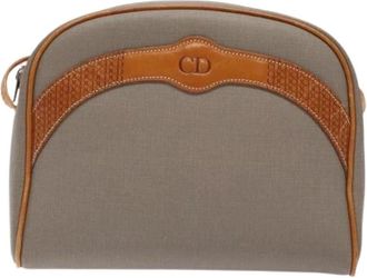 Dior Pre-owned Cross Body Bags, female, Gray, Size: ONE SIZE Pre-owned CD Shoulder bag