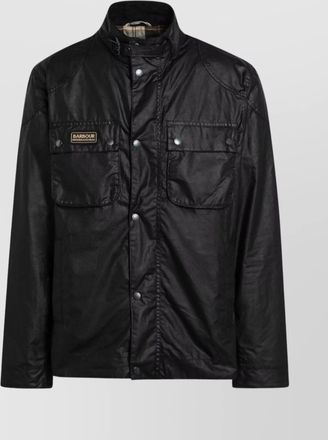 Barbour international jacket front pockets