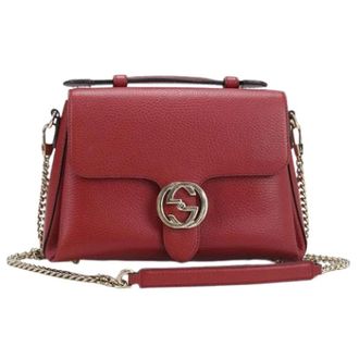 Gucci Pre-owned Handbags, female, Red, Size: ONE SIZE Pre-owned Vintage Shoulder Bag
