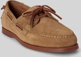 Polo Ralph Lauren Loafer aus echtem Rindsvelours in Camel, Gr&ouml;&szlig;e 43