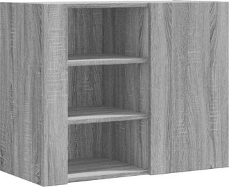 vidaXL Vidaxl - Armario de pared madera de ingeniería gris Sonoma 75x35x60 cm