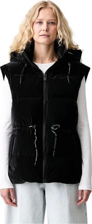 Karl Lagerfeld Chaleco Acolchado con Capucha - Jackets - Mujer - Negro - XS