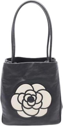 Chanel Pre-owned Leren Tote Bag - Dames - Vintage Shopper - Zwart - ONE Size - Leer - Vintage