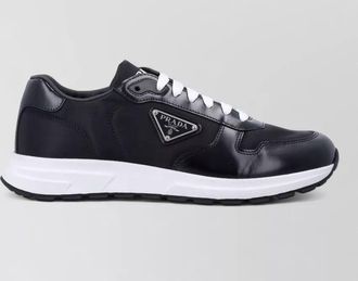 Prada prax city nylon leather low sneakers
