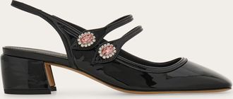 Ferragamo Women Mary Jane slingback Black Size 2.5