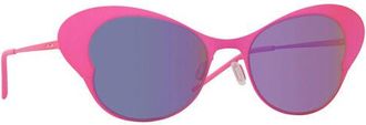 Italia Independent II 0216 018.000 Womens Sunglasses Pink Size 50