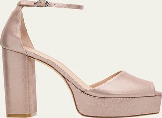 Stuart Weitzman 110mm Sabrina Platform Ankle-Strap Sandals