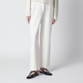 Max Mara Ivory straight-leg trousers