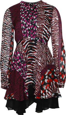 Just Cavalli Sheath Dress in Multicolor Viscose