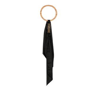 Moschino Pa&ntilde;uelo Twilly de Seda - Accessories - Mujer - Negro - ONE SIZE