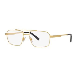 Dolce & Gabbana DG134502 Rectangle Gold Metal Frame Eyeglasses - Gold