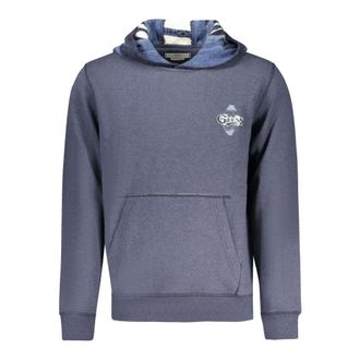 Guess Heren, Sweatshirts & Hoodies, Blauw, Maat: M Fleece