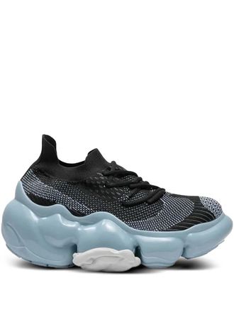 grounds Moopie knitted chunky Black/Light Blue sneakers
