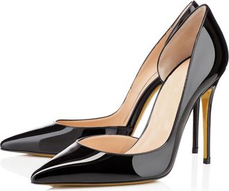 Generic Women Pointed Toe Sexy High Heel Pumps Stylish Closed Toe Slip On Dresses Stiletto Heel Classic Comfort Wedding Banquets Party Prom Heeled Dress Shoes