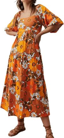 Faithfull The Brand Kiona Maxi Dress In Orange