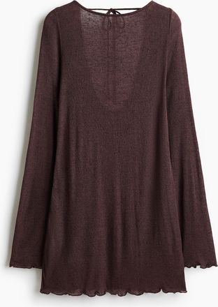 H&M Mini-Strandkleid - Dunkelbraun