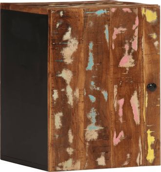 vidaXL Armario De Ba&ntilde;o De Pared Madera Maciza Reciclada 38x33x48 Cm Vidaxl