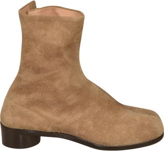Maison Margiela Tabi Enkellaarsjes - Heren - Enkellaarsjes - Bruin - 45 EU - Leer - Schoenen