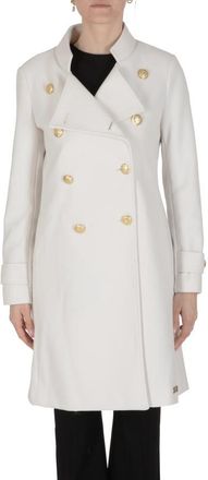 19V69 Womens Coat White ARMIE Fabric - Size Large