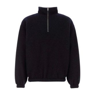 Jil Sander Fitness, Heren, Blauw, M, Fleece Jassen