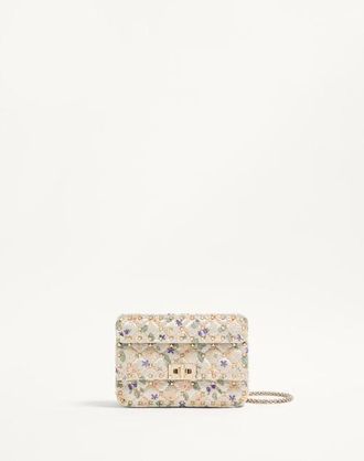 Valentino Garavani Valentino Garavani Rockstud Spike Small Jacquard Bag Wo