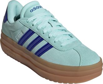 adidas VL Court Bold Platform Sneaker in Flash Aqua/Lucid Blue/Gum10 at Nordstrom Rack, Size 9