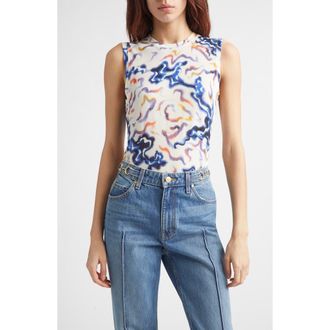 Ulla Johnson Ines Sleeveless Top in Prism at Nordstrom, Size X-Large