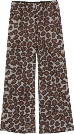 Nanushka Pantaloni dritti con vita elasticizzata - Marrone