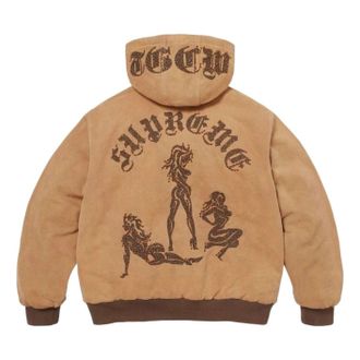 SUPREME x The Great China Wall Hooded Work Jacket Tan SUP-SS26-185-TAN