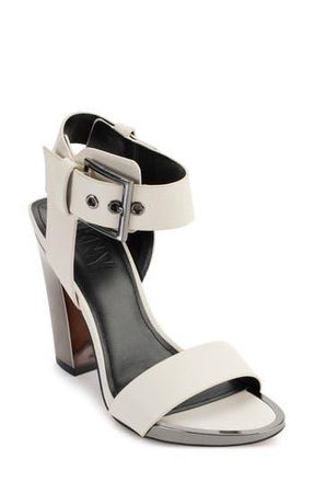 DKNY Terah Block Heel Ankle Strap Sandal in Egg Nog at Nordstrom Rack, Size 9.5