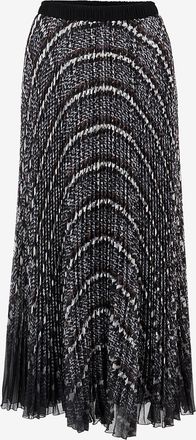 Ermanno Scervino Karierter Faltenrock aus Georgette