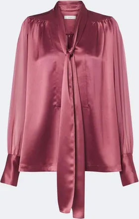 Joseph Paula satin and chiffon blouse