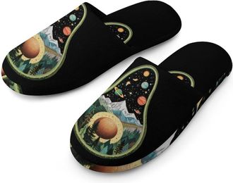 Generic Avocado Planet Cell Mens House Slippers Slip Indoor Slipper On Shoes Warm Outdoor