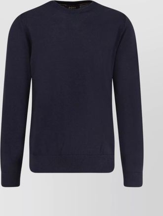 HUGO BOSS wool silk cashmere sweater crew-neck