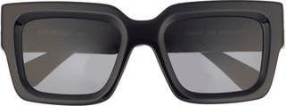 Off-white Mystic 52mm Square Sunglasses in Black Dark Grey at Nordstrom Rack