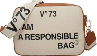V° 73 Borse a Tracolla Responsability bis Donna Poliestere Beige/Cuoio