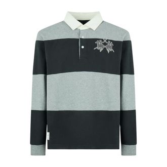 La Martina Polo de Rugby a Rayas Emanuel - Tops - Hombre - Gris - S