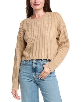 Sandro Cropped Wool-Blend Sweater