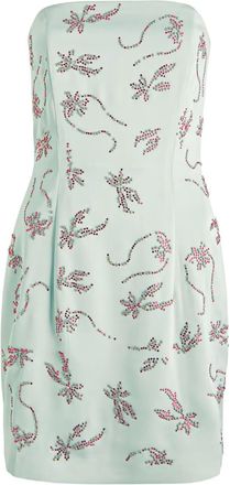 16Arlington Abito corto Frasia senza spalline - Blu