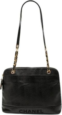 Chanel Pre-owned Shoulder Bags, female, Black, Size: ONE SIZE Pre-owned Shoulder Bag