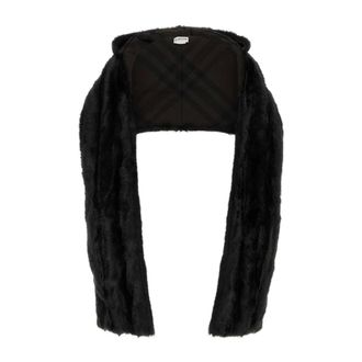 Burberry Winter Scarves, female, Black, Size: ONE SIZE Scarf