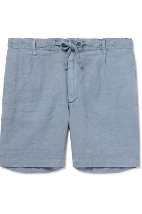 Hartford Tank Straight-Leg Linen Drawstring Shorts