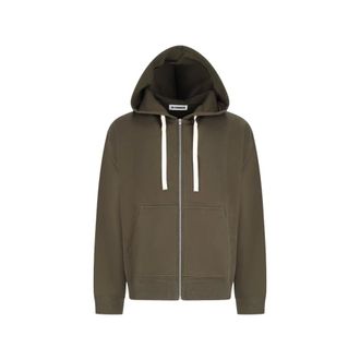 Jil Sander Felpa con zip e cappuccio - PNT - - Sweatshirts & Hoodies - Uomo - Verde - XL