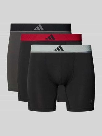 adidas Trunks im 3er-Pack mit elastischem Logo-Bund in Hellgrau, Gr&ouml;&szlig;e XXL